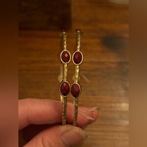 Antique Gold Tone Bangle Set